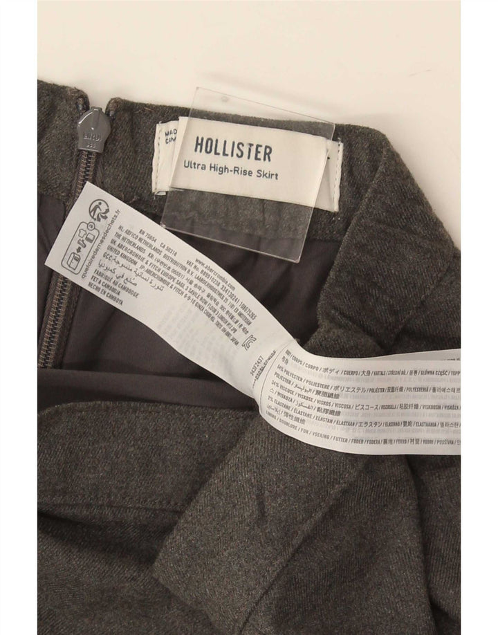 Minifalda Hollister para mujer Reino Unido 44 Grande W30 Poliéster gris