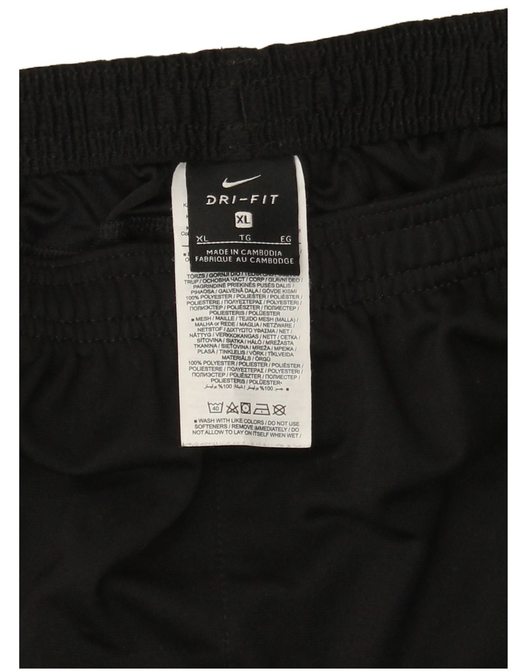 NIKE Pantalón de chándal Dri Fit para Hombre XL Poliéster Negro