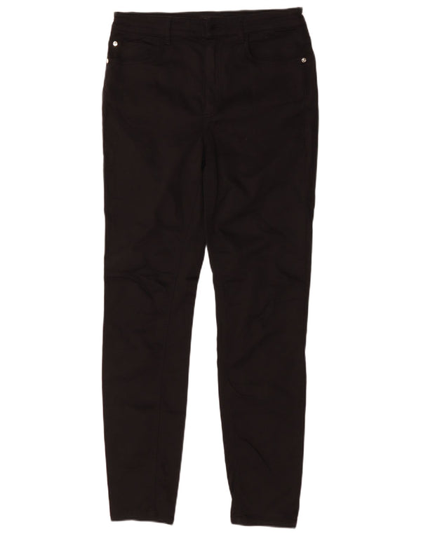 Massimo Dutti Vaqueros Slim De Cintura Alta Mujer EU 40 Medium W30 L30 Negro
