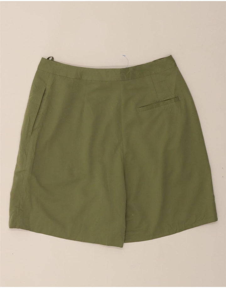 IZOD Womens Hiking Casual Shorts US 12 Large W30  Green Polyester Vintage Izod and Second-Hand Izod from Messina Hembry 