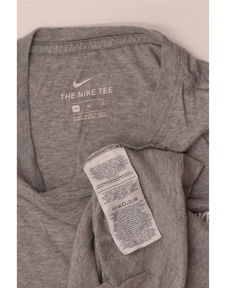 Camiseta Nike Hombre Top Gris Medio Algodón