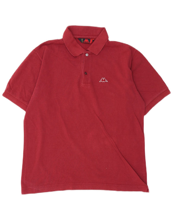 Kappa Polo Hombre Small Granate Algodón