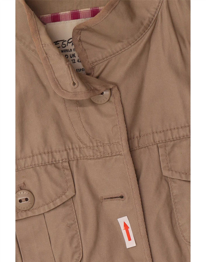 Chaqueta militar Esprit para mujer UK 42 Algodón beige medio