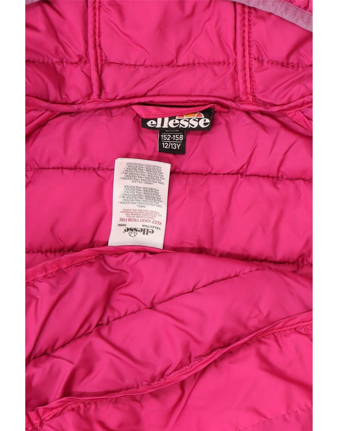Ellesse Chaqueta acolchada con capucha para niña 12-13 años Rosa Poliéster