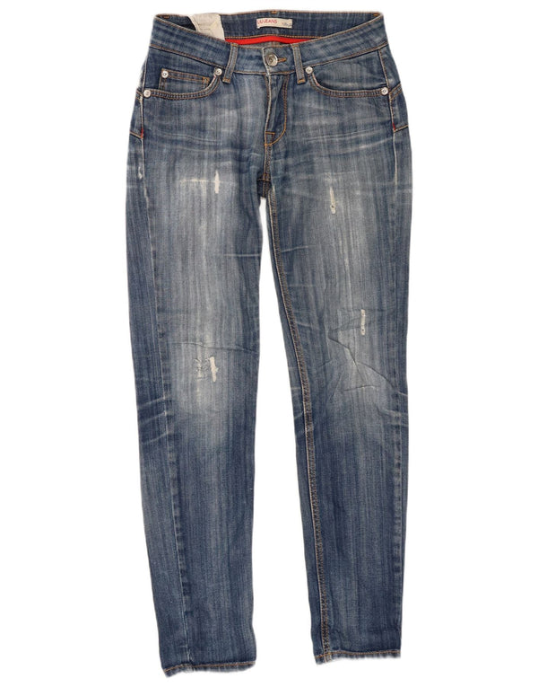 Jeans Ajustados Desgastados Mujer Liu Jo W27 L29 Algodón Azul
