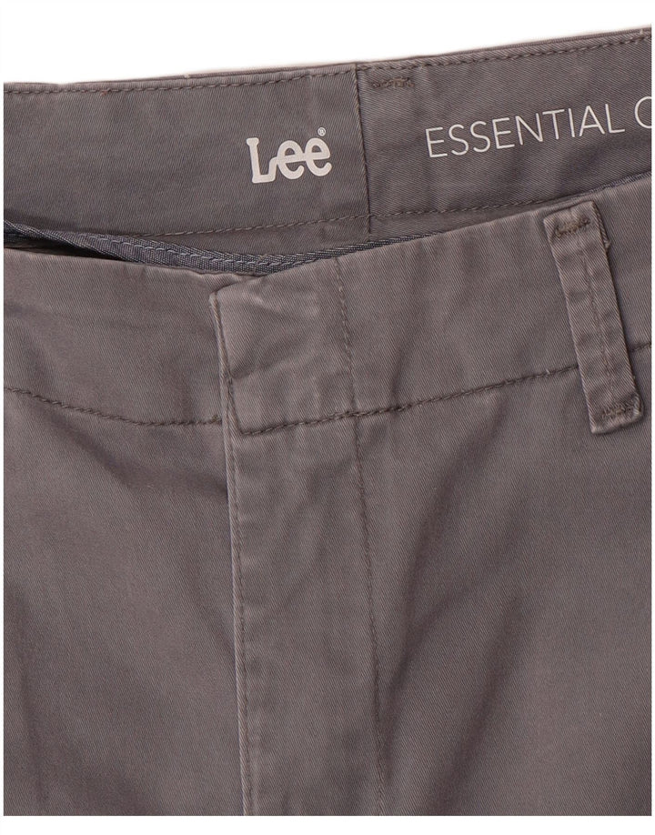 Pantalones chinos rectos para mujer LEE W34 L29 Gris