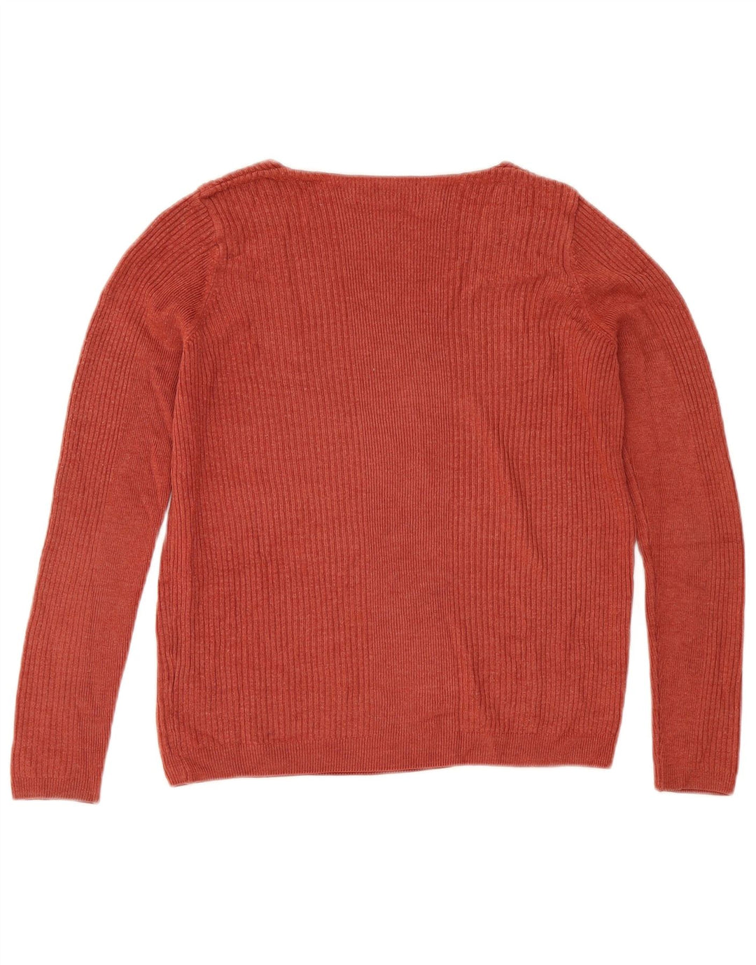 Marks & Spencer Suéter con Cuello en V para Mujer UK 12 Acrílico Marrón Medio