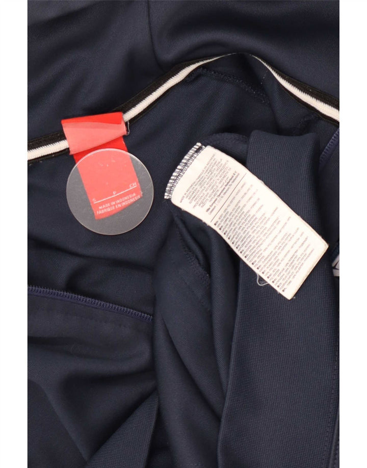 Nike - Sudadera con capucha y cremallera para hombre, talla pequeña, color azul marino, poliéster