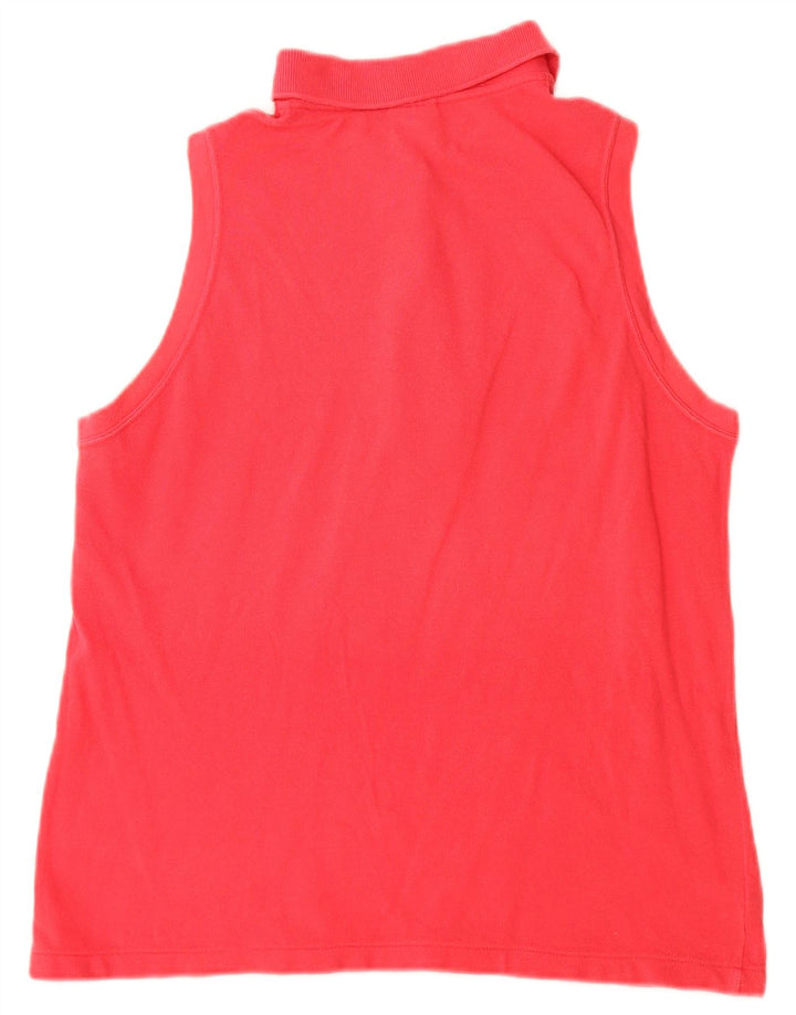 LACOSTE Polo sin mangas para mujer Talla 44 Algodón rosa grande