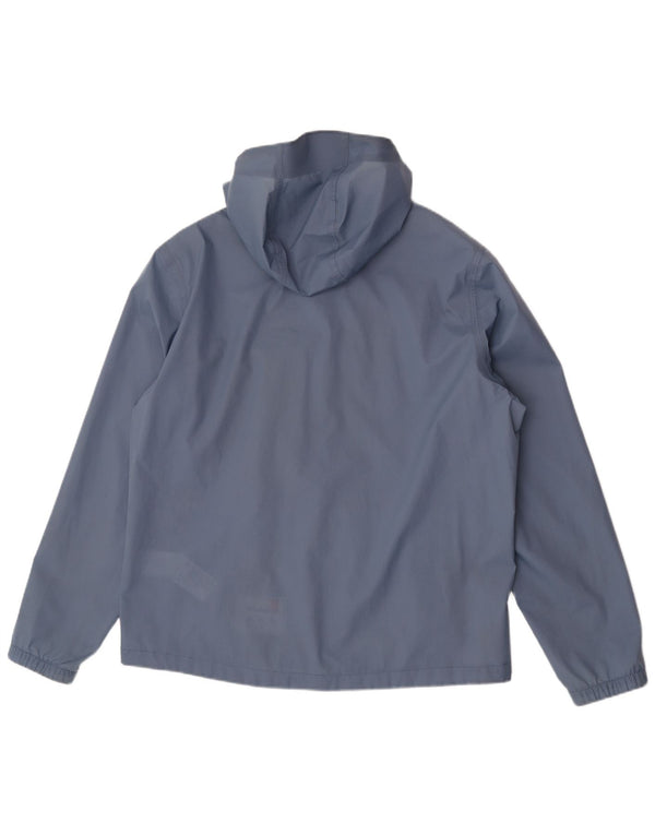 Timberland Chaqueta impermeable con capucha para hombre UK 40 Large Blue Nylon
