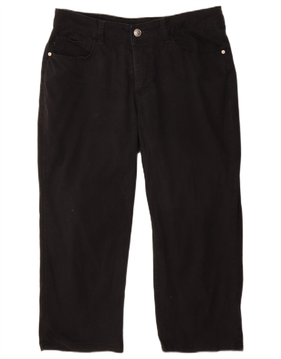 LEE Pantalones Capri de Corte Clásico para Mujer W32 L22 Negro