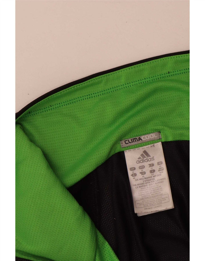 Adidas Mujer Climacool Chándal Top Chaqueta Reino Unido 14 Mediano Negro Colorblock
