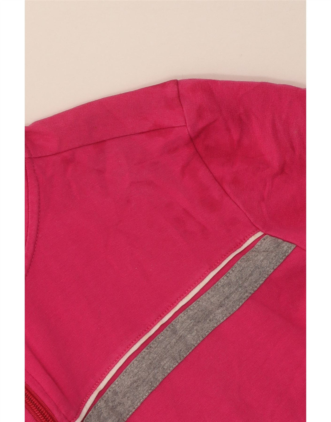 ELLESSE Chaqueta superior de chándal para mujer UK 40 Algodón color block rosa medio