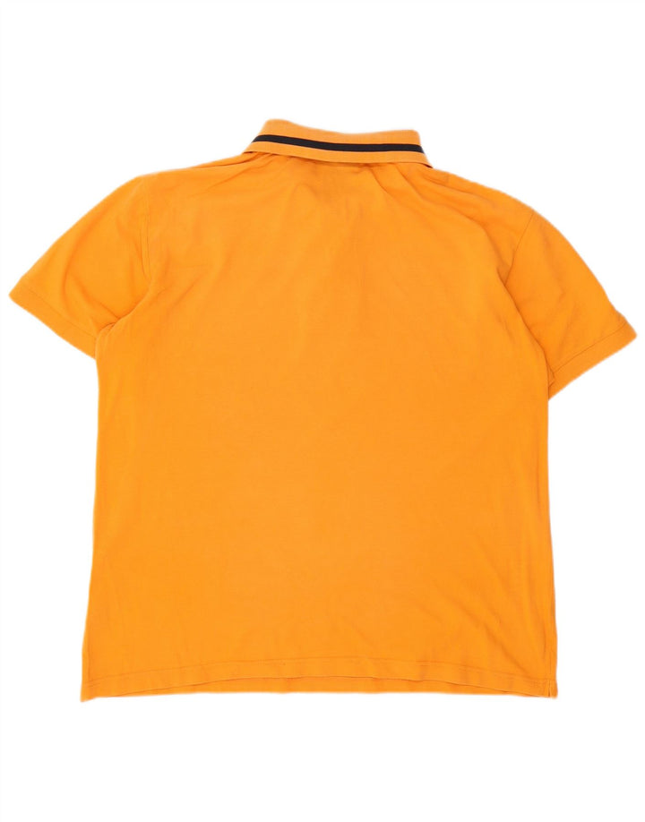 DIADORA Polo Hombre Grande Naranja Algodón