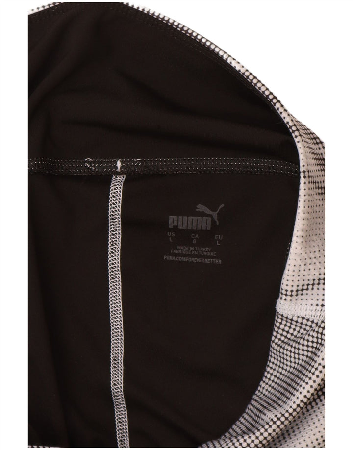 Puma Leggings para mujer UK 46 Grande Negro Colorblock