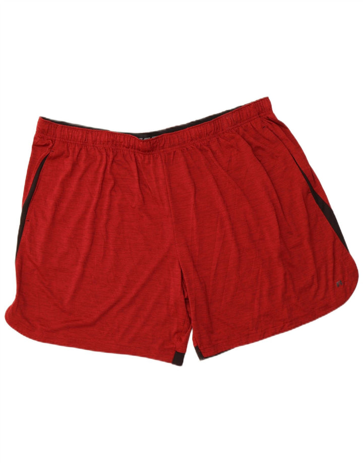 RUSSELL ATHLETIC Pantalones cortos deportivos Dri-Power para hombre 3XL Bloque de color rojo