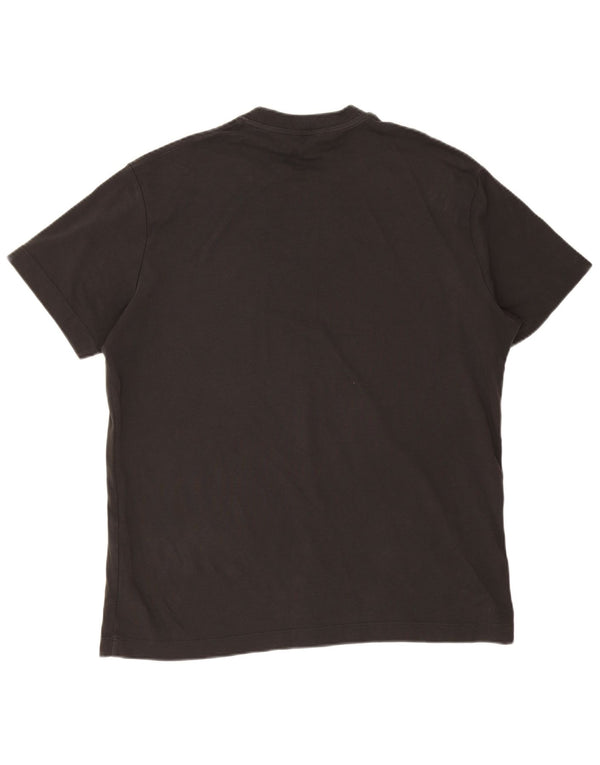 Camiseta Massimo Dutti Hombre Top Grande Gris Algodón