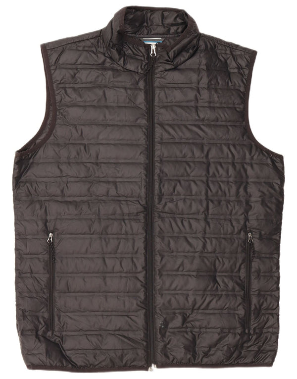 Columbia Chaleco acolchado para hombre Reino Unido 40 Grande Poliéster negro