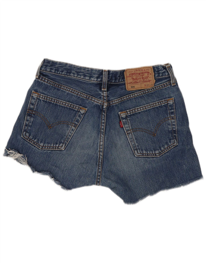 Levi's Mujer 501 Shorts Vaqueros W30 Algodón Azul Medio