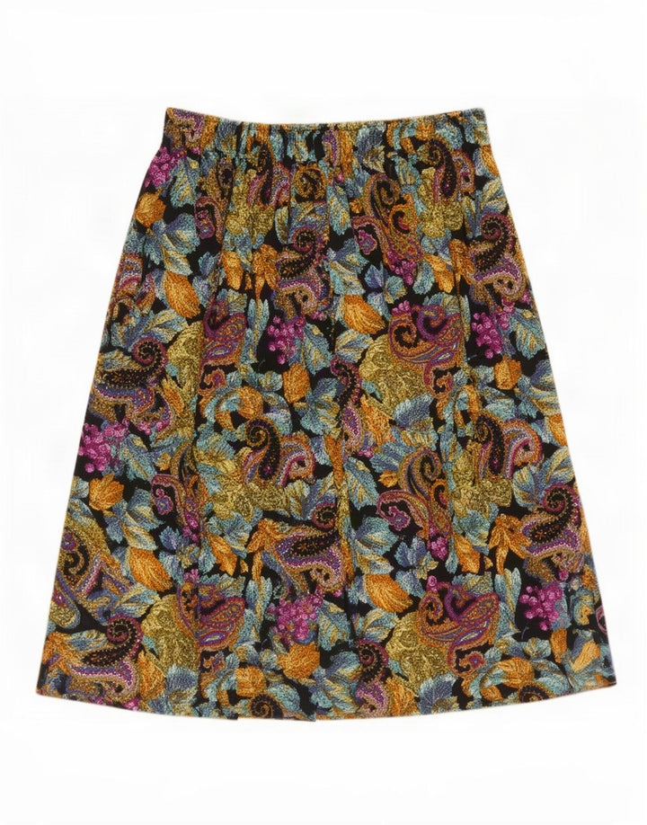 Vintage mujer A-Line falda mediana W28 multicolor Paisley