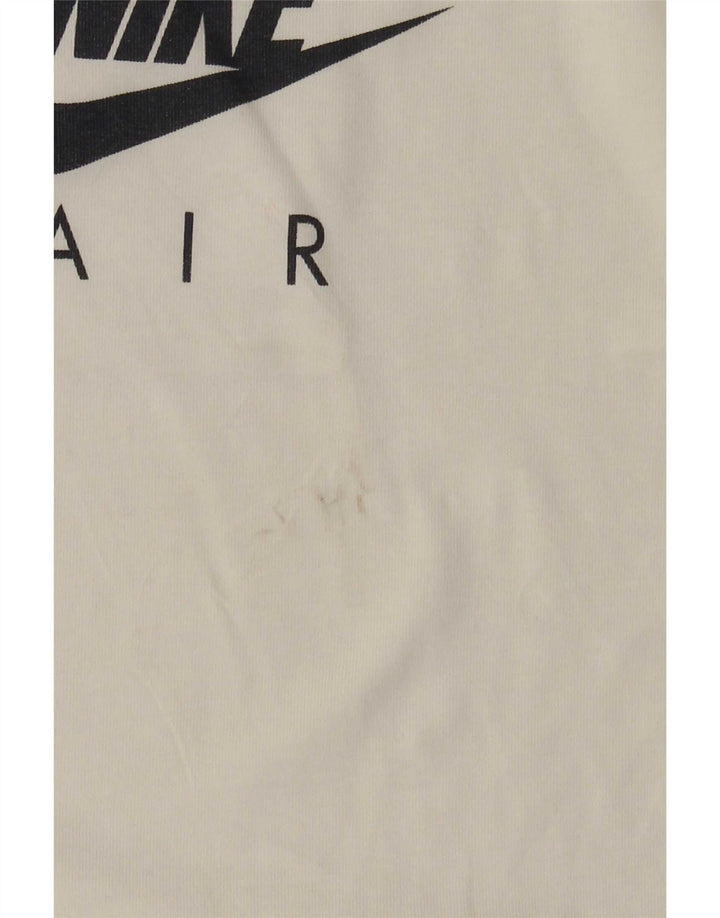 Camiseta Nike Air Graphic para hombre, talla mediana, algodón blanco