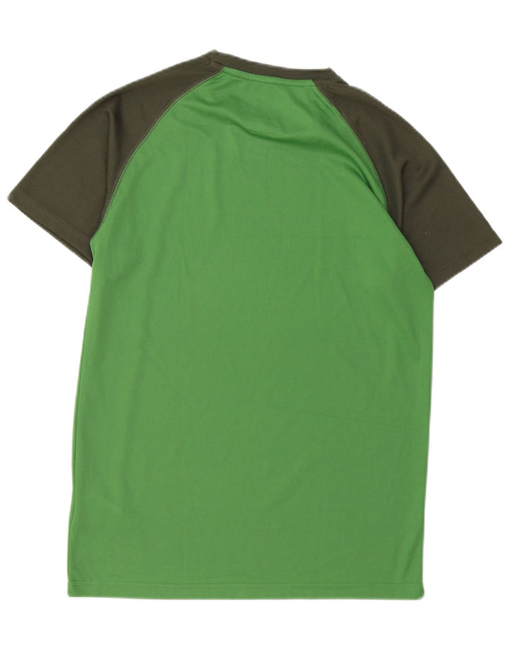 Camiseta IsoCool para hombre de Mountain Warehouse Camiseta pequeña con bloques de color verde