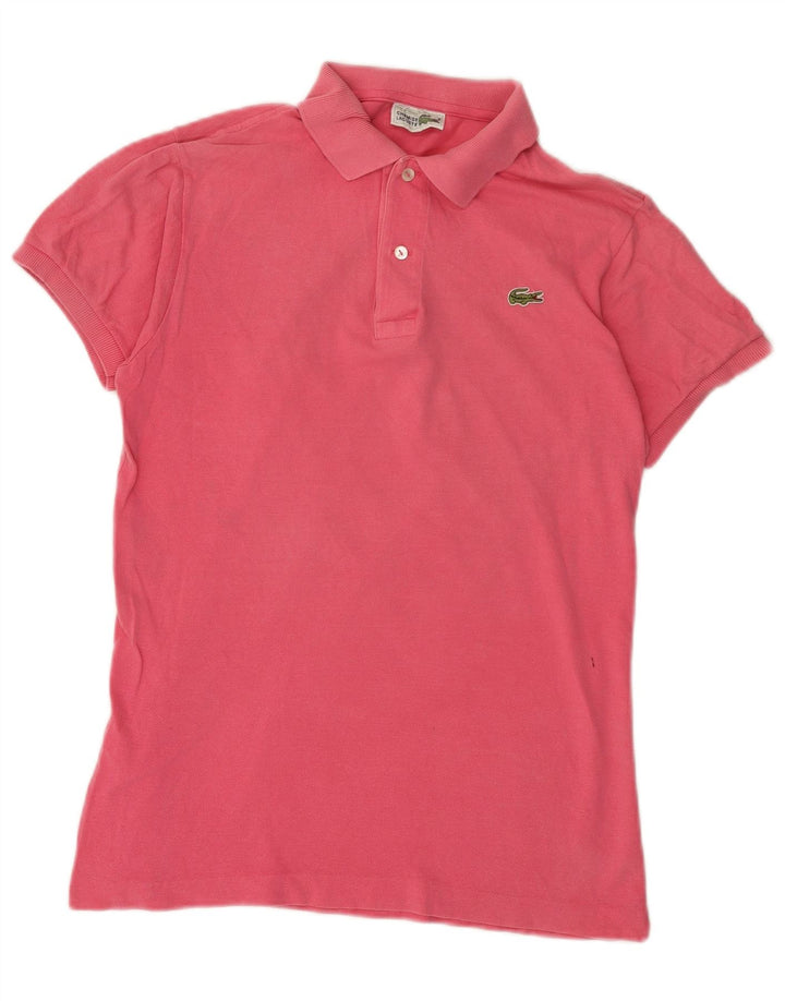 Polo Lacoste para hombre talla 3 pequeño algodón rosa