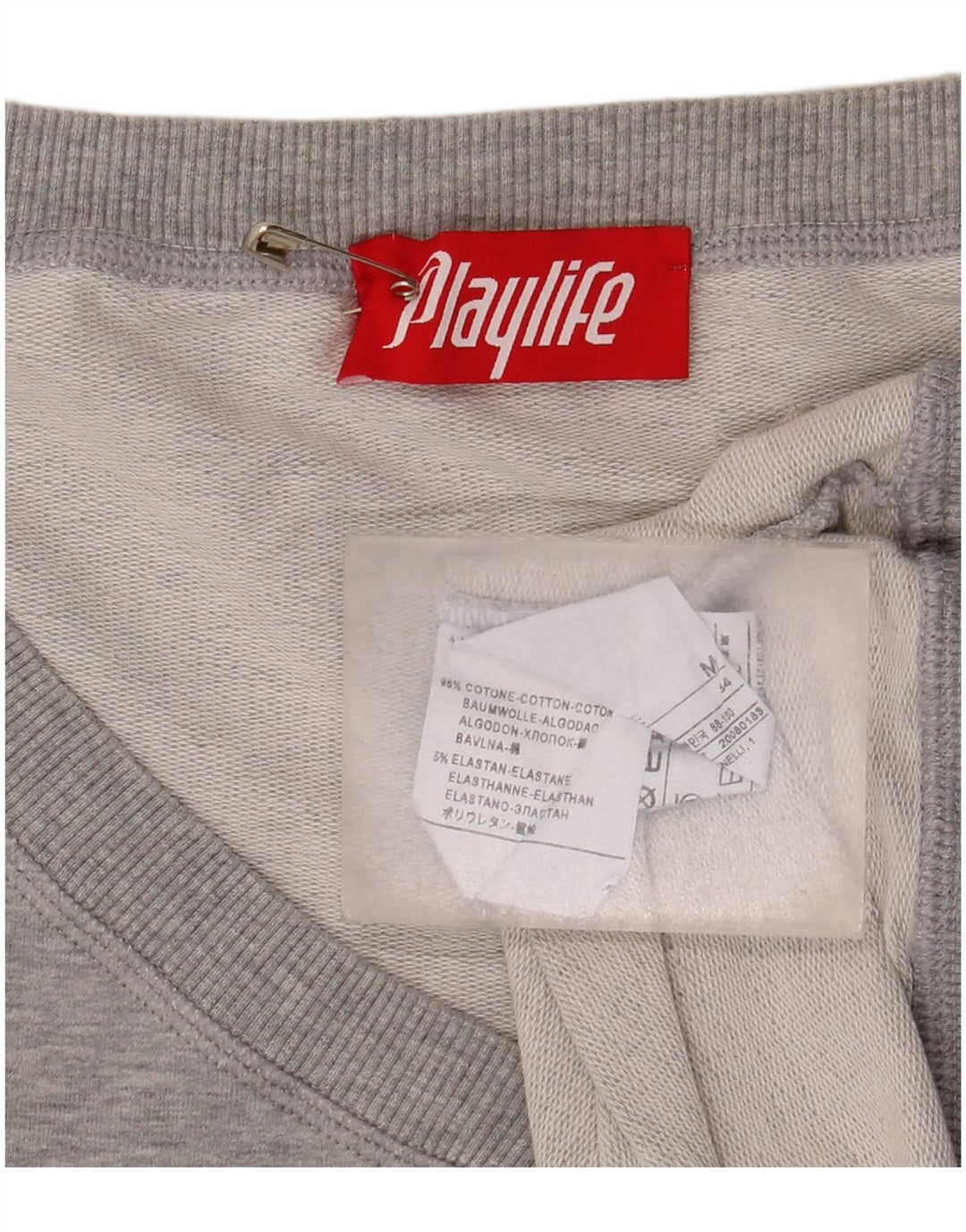 Playlife Sudadera para mujer Jumper UK 44 Algodón gris medio