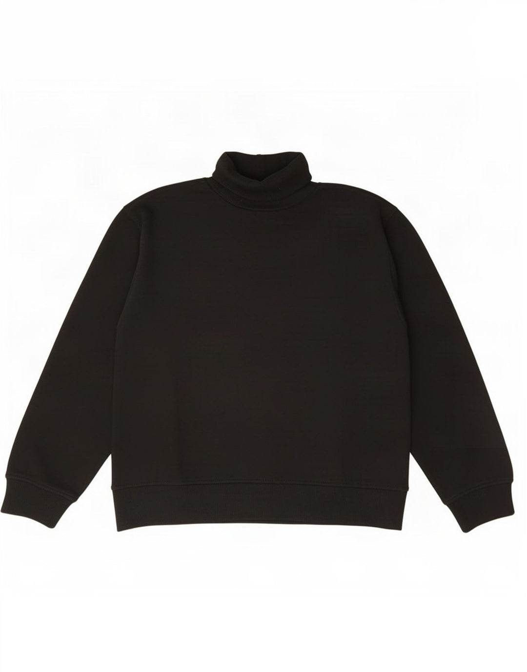 Zara - Jersey con cuello vuelto para mujer, talla 40, talla mediana, algodón negro