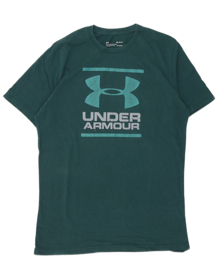 Under Armour Hombre Camiseta gráfica Top Algodón verde medio