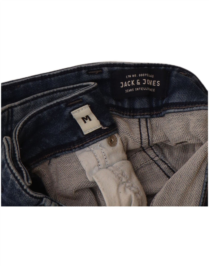 Jack & Jones Mens Shorts De Mezclilla Medio W32 Azul