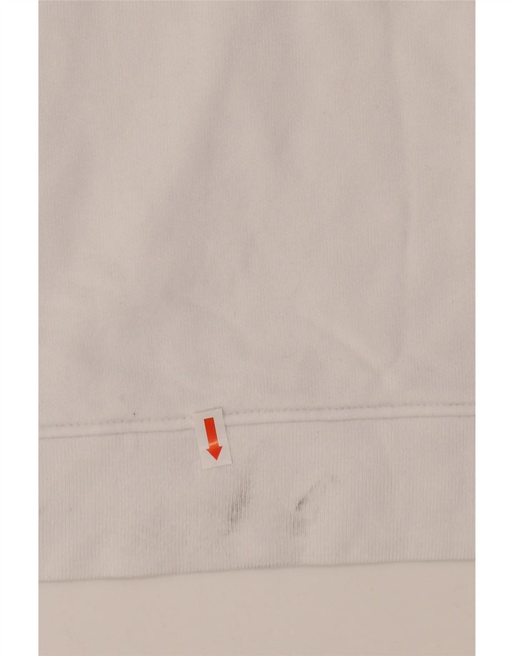 LEVI'S Sudadera con gráfico extragrande para mujer UK 46 Algodón blanco grande