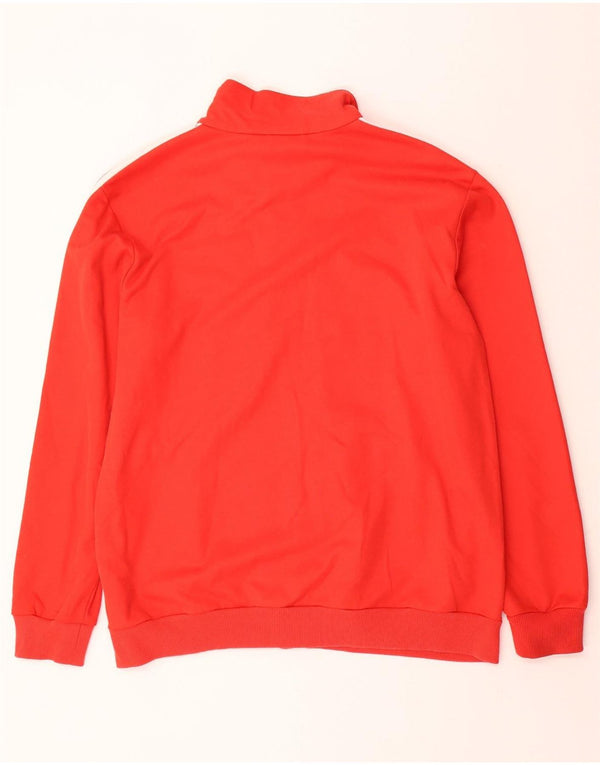 ADIDAS Hombre Chándal Top Chaqueta XL Rojo Algodón