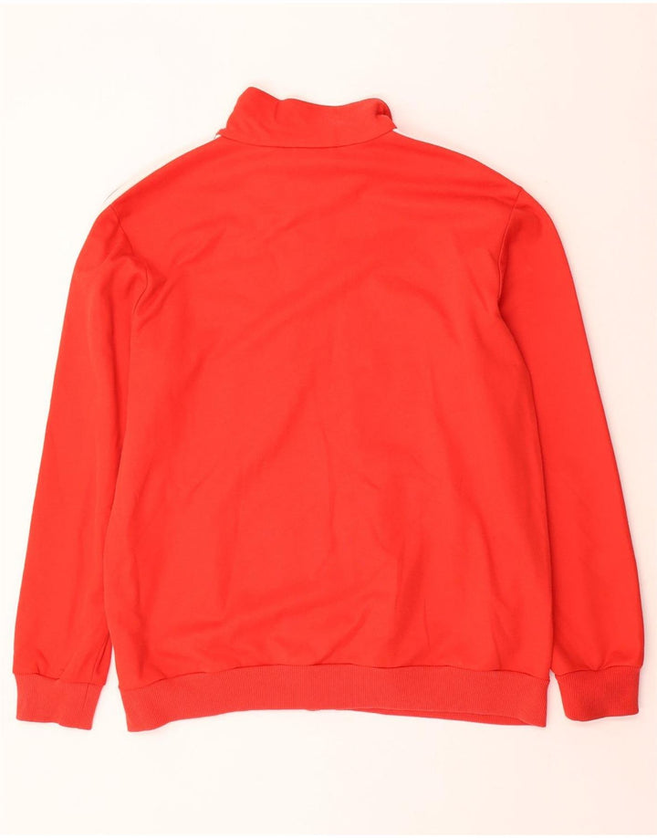 ADIDAS Hombre Chándal Top Chaqueta XL Rojo Algodón