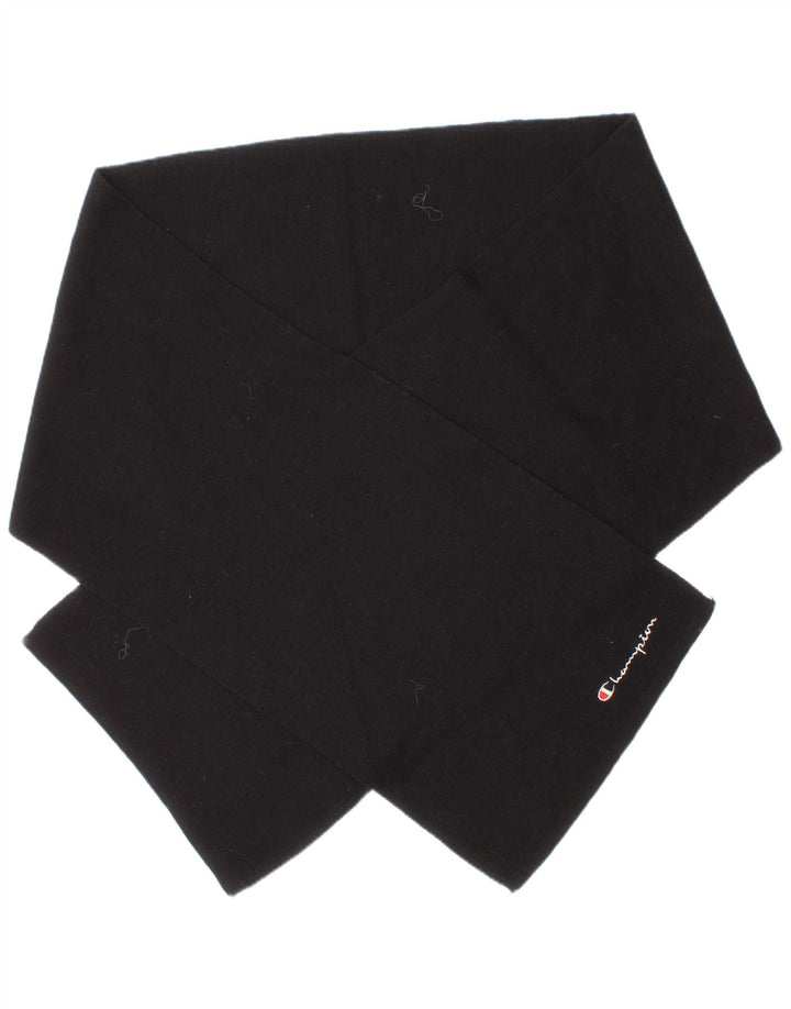 Champion Bufanda rectangular para hombre talla única lana negra