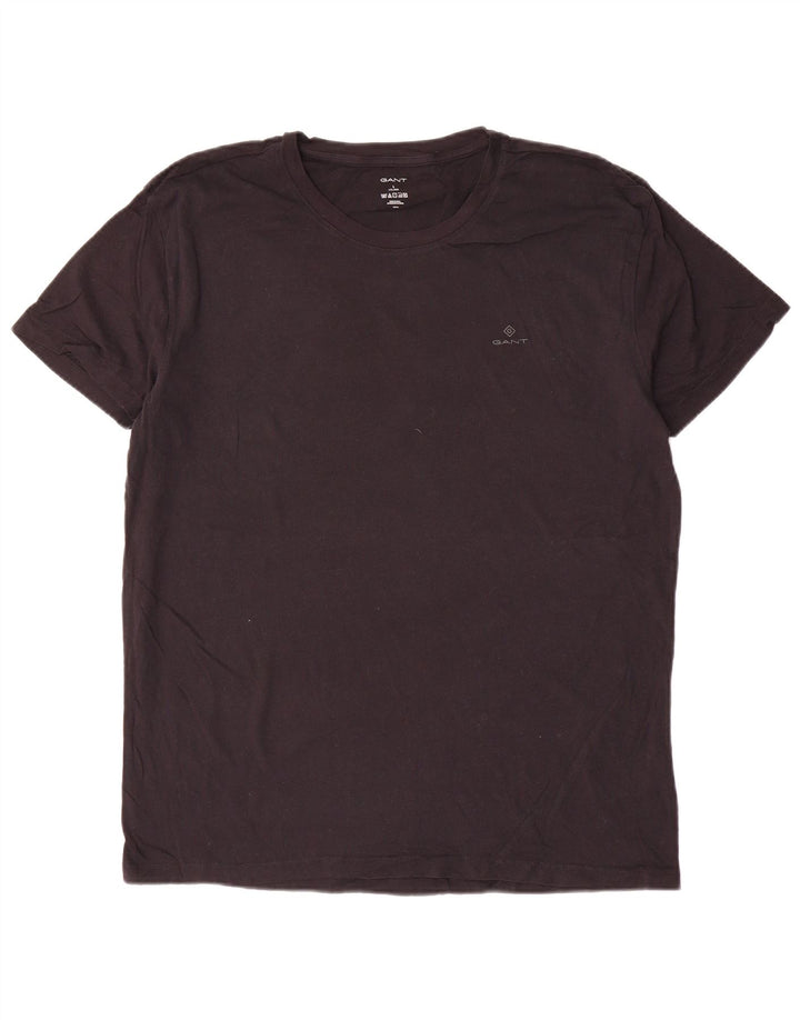 GANT Camiseta para hombre Top Large Negro Algodón
