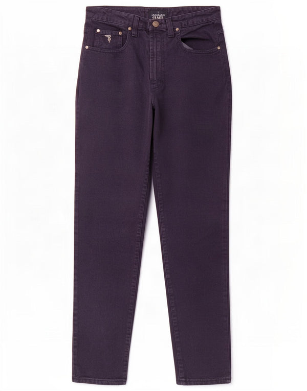 Vaqueros Trussardi Mujer Cónicos De Talle Alto IT 45 Medium W31 L31 Azul Marino