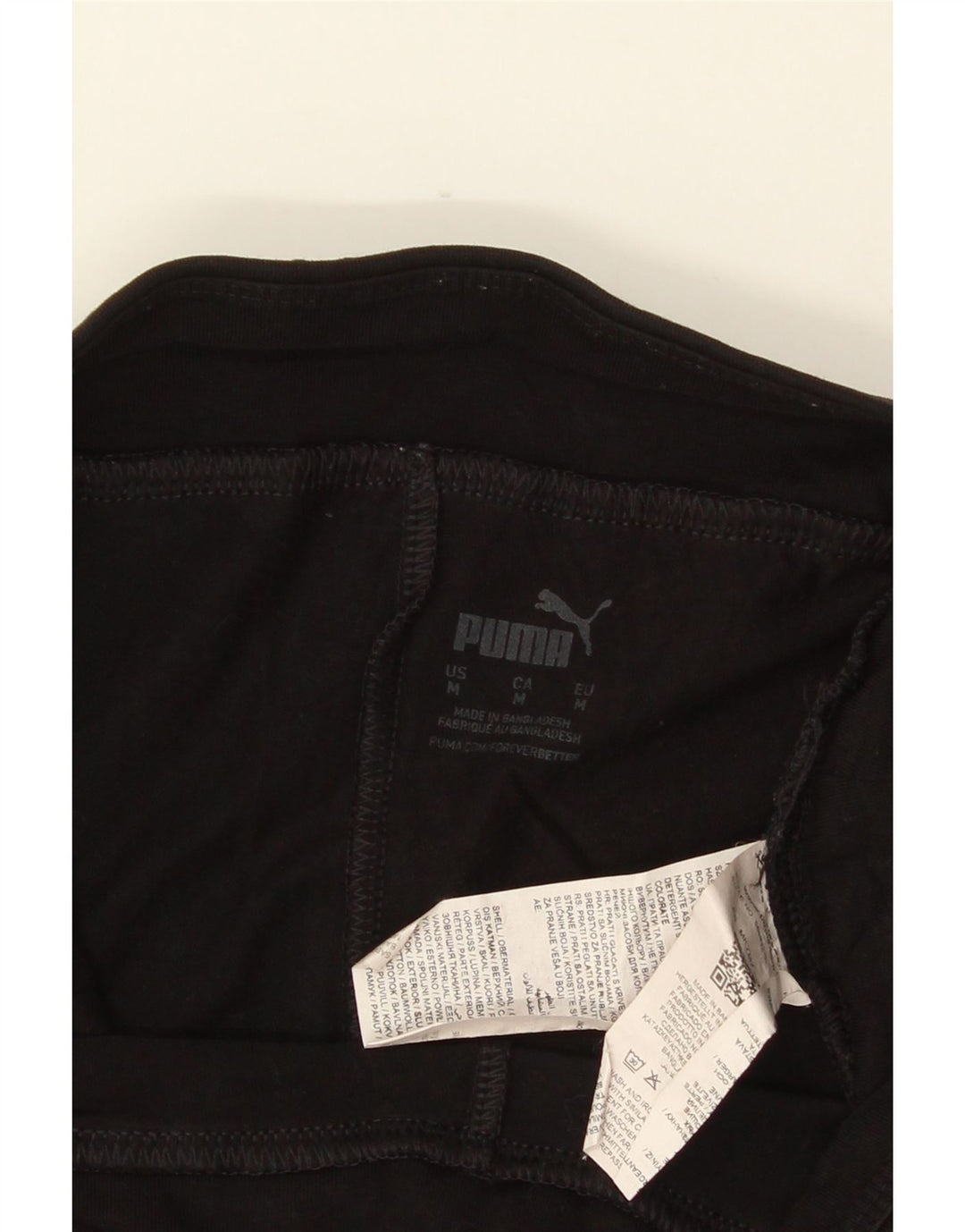 PUMA Leggings gráficos para mujer UK 12 Mediano Algodón negro