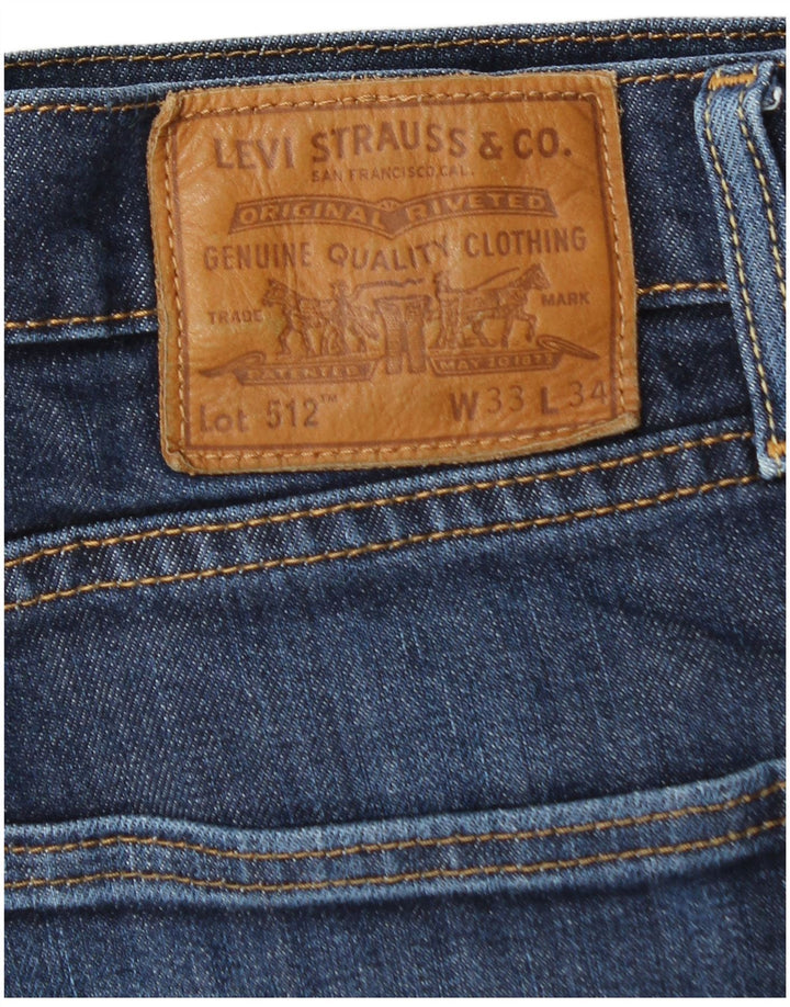 Vaqueros Levi's Slim Tapered para hombre W33 L31 Algodón azul