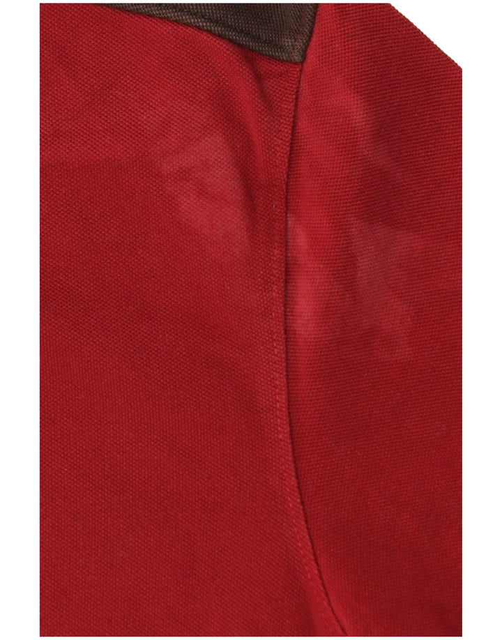 Levi's Polo para hombre de algodón color block en rojo medio
