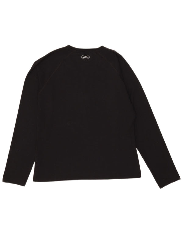 Under Armour Camiseta de manga larga para mujer UK 40 Mediano Negro Poliéster