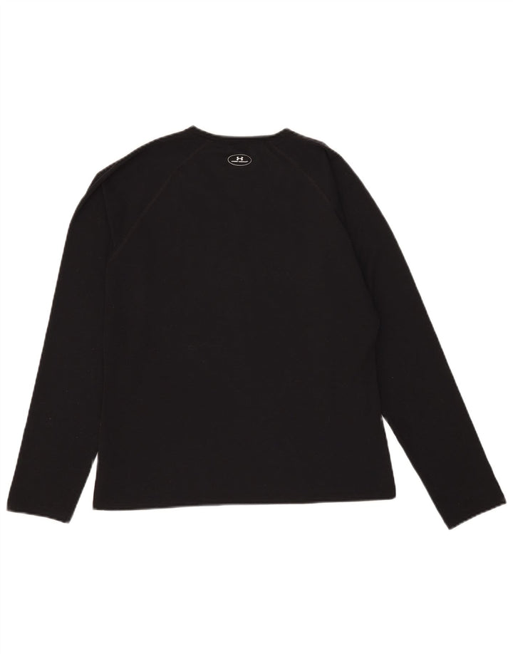 Under Armour Camiseta de manga larga para mujer UK 40 Mediano Negro Poliéster