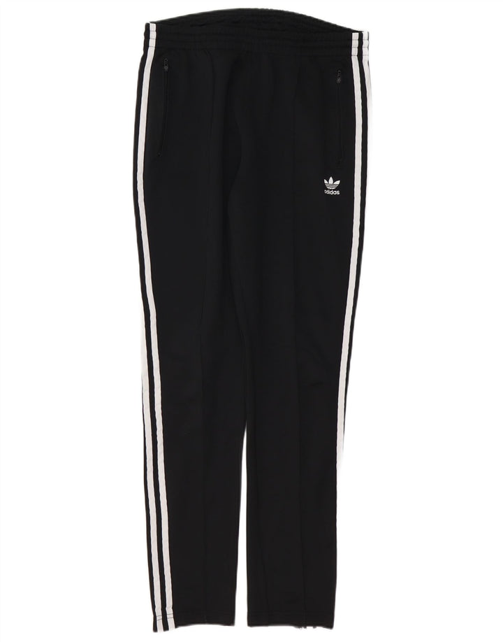 ADIDAS Pantalones de chándal para mujer UK 12 Mediano Negro Algodón