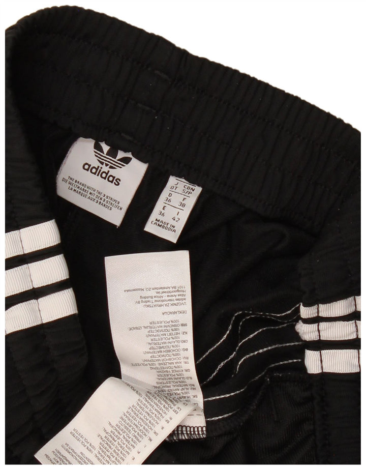 Adidas Pantalones cortos deportivos para mujer UK 10 Small Black Poliéster Deportes