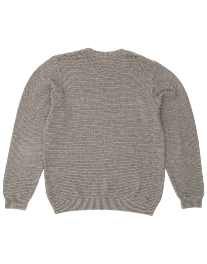 Marks & Spencer Suéter tipo jersey con cuello redondo y corte entallado para hombre Gris medio