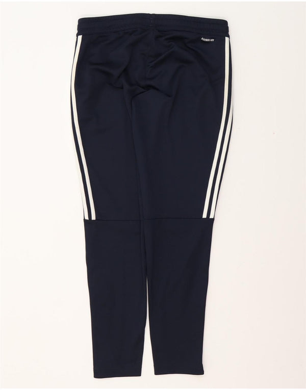 ADIDAS Mujer Aeroready Chándal Pantalones UK 12/14 Medio Azul Marino