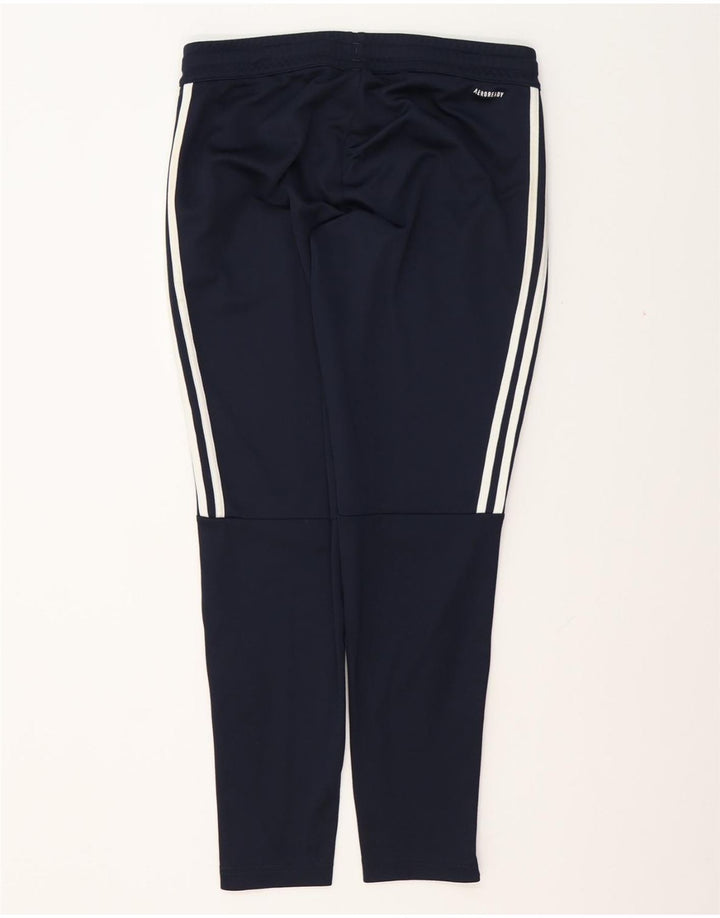 ADIDAS Mujer Aeroready Chándal Pantalones UK 12/14 Medio Azul Marino