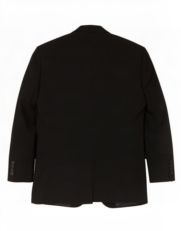 Marks & Spencer Chaqueta tipo blazer de 2 botones para hombre UK 38 Mediano Negro Poliéster