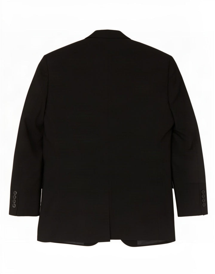 Marks & Spencer Chaqueta tipo blazer de 2 botones para hombre UK 38 Mediano Negro Poliéster