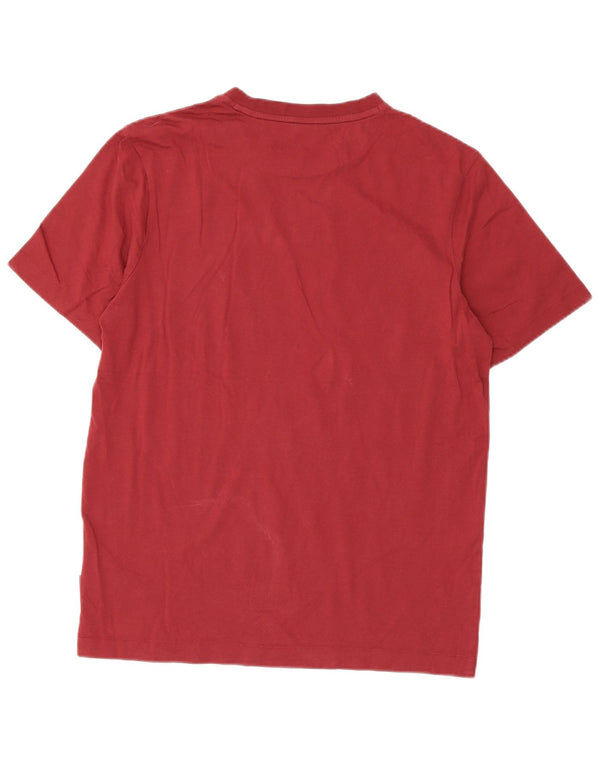 Camiseta Hugo Boss Hombre Top Medium Borgoña Algodón